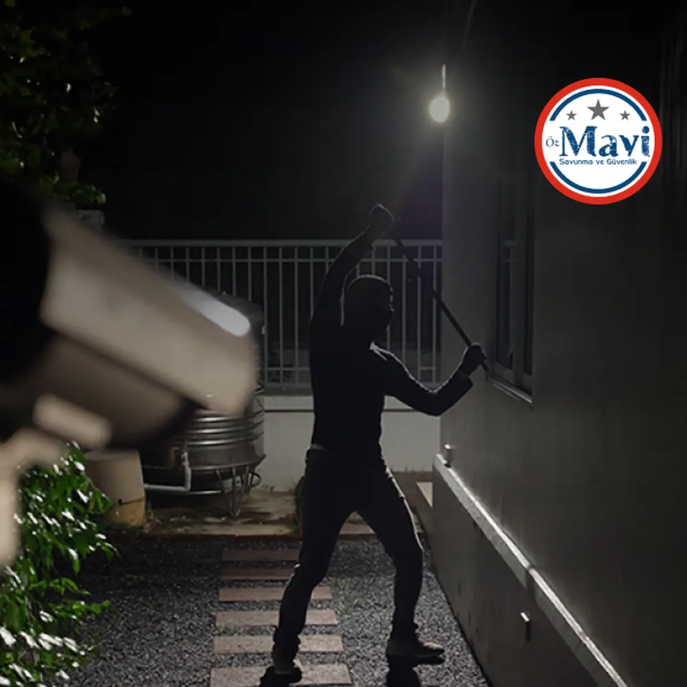 Gece görüşünde kamera kaydından bir kare